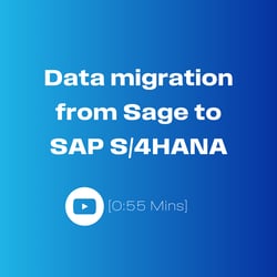 Data migration from Sage to S/4HANA.