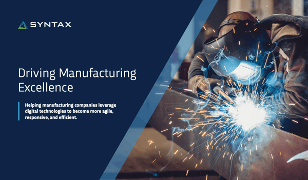 Driving Manufacturing Excellence Whitepaper