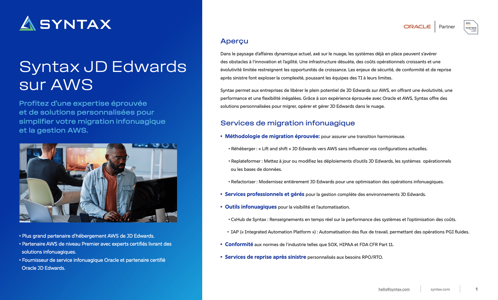 JDE on AWS - French