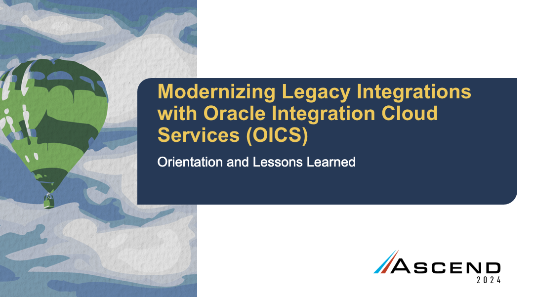 Modernizing Legacy Integrations with Oracle Integration Cloud Services (OICS)​