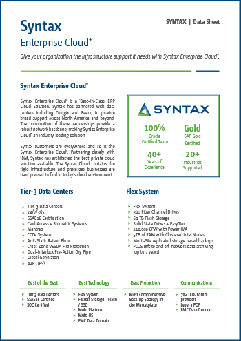 Syntax Enterprise Cloud