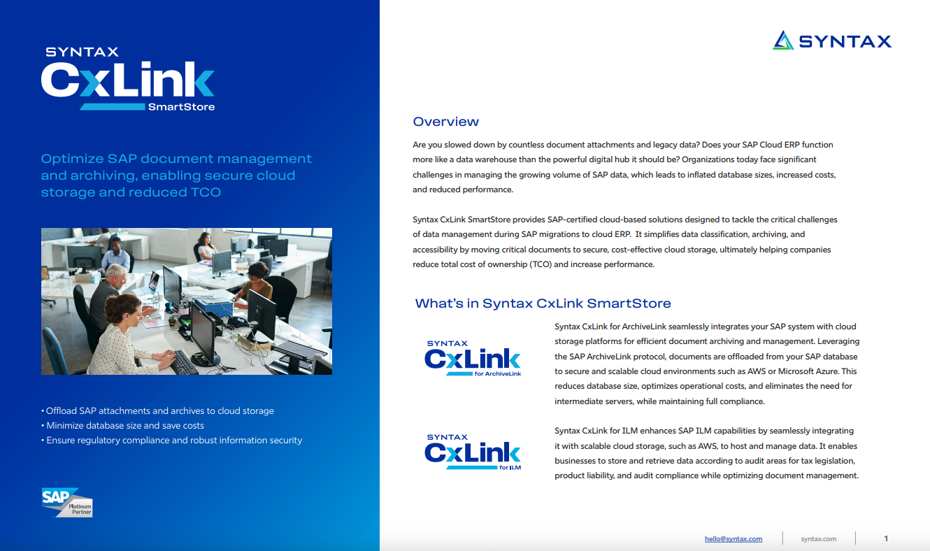 CxLink SmartStore