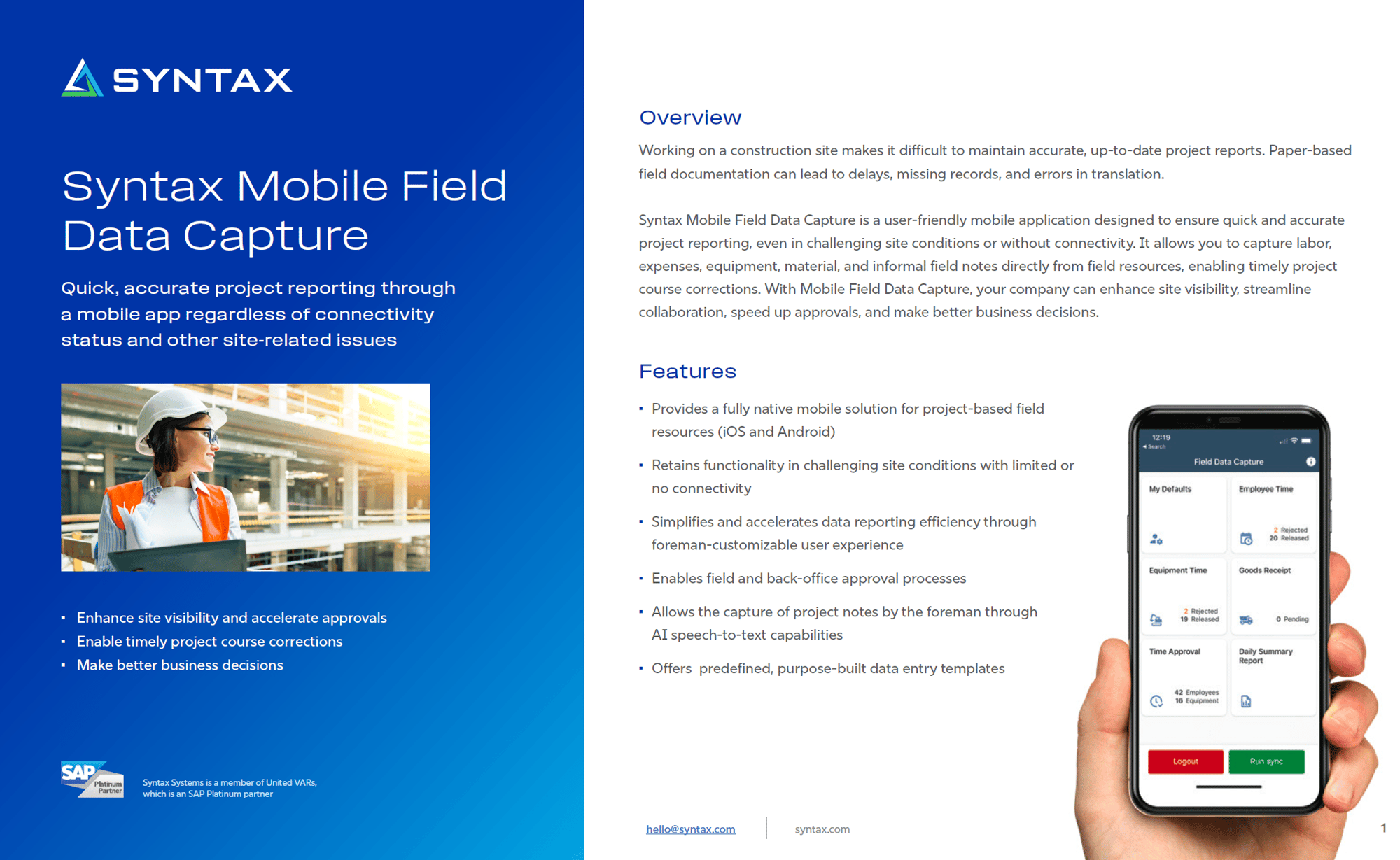 Field Data Capture Thumbnail Field Data Capture Thumbnail