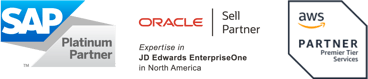 SAP_AWS_Oracle JDE Logos