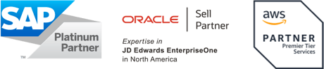SAP_AWS_Oracle JDE Logos