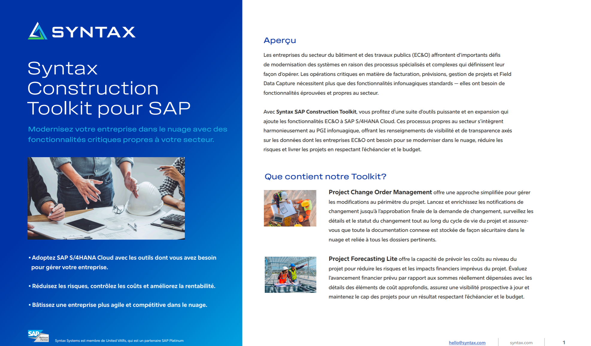 Syntax Construction Toolkit for SAP Thumbnail French